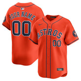 Houston Astros Alternate Limited Custom Jersey - Orange | Nike