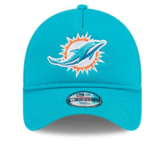 Miami Dolphins New Era Youth Main A-Frame 9FORTY Adjustable Hat - Aqua on sale