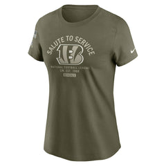 Cincinnati Bengals Women's 2025 Salute to Service Sideline T-Shirt - Olive | Nike for sale