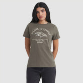 Baltimore Ravens Women's 2025 Salute to Service Sideline T-Shirt - Olive | Nike cheap