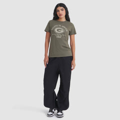Green Bay Packers Women's 2025 Salute to Service Sideline T-Shirt - Olive | Nike for sale