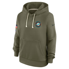 Miami Dolphins Women's 2025 Salute to Service Sideline Standard Issue Dri-FIT Hoodie - Olive | Nike online