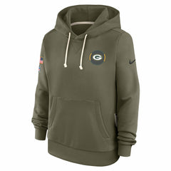 Green Bay Packers Women's 2025 Salute to Service Sideline Standard Issue Dri-FIT Hoodie - Olive | Nike online