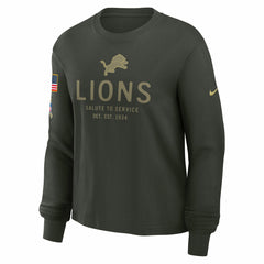 Detroit Lions Women's 2025 Salute to Service Sideline Dri-FIT Long Sleeve T-Shirt - Dark Green | Nike cheap
