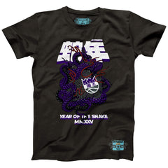 Sacramento Kings NBALab x Hyperfly Unisex Year of the Snake Lunar New Year Collection T-Shirt - Heather Black for sale