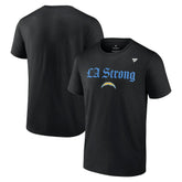 Los Angeles Chargers Unisex LA Strong T-Shirt - Black on sale