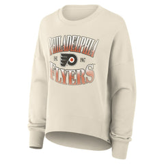 Philadelphia Flyers Fanatics Women's Oversized Slice Pullover Sweatshirt Cream