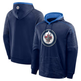 Winnipeg Jets Fanatics Goaltender Defender Pullover Hoodie Navy