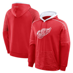 Detroit Red Wings Fanatics Goaltender Defender Pullover Hoodie Red