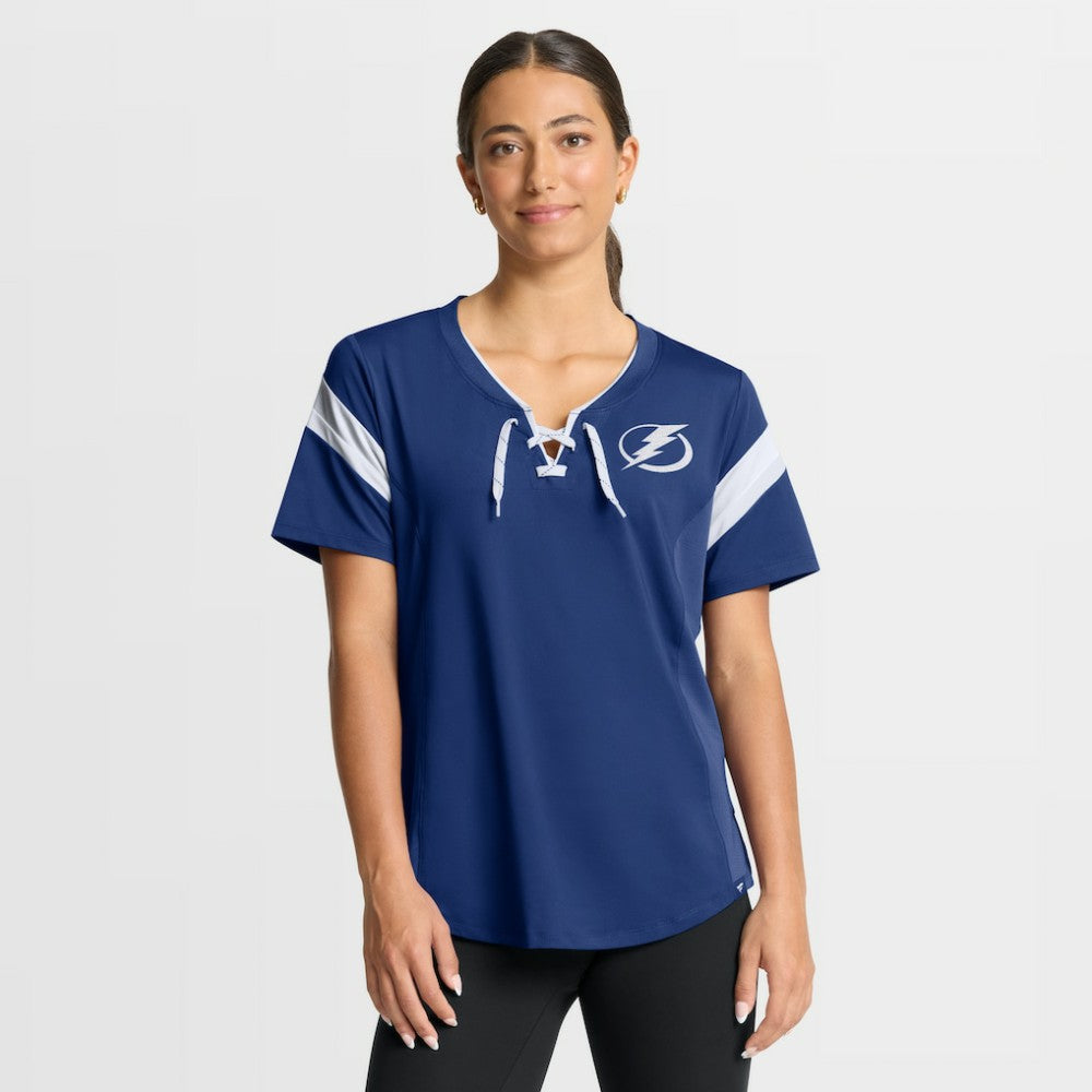 Tampa Bay Lightning Fanatics Women's Offside Athena T-Shirt Blue