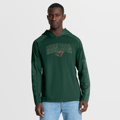 Minnesota Wild Fanatics Penalty Shot Long Sleeve Hoodie T-Shirt Green