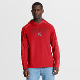 New Jersey Devils Fanatics Penalty Shot Long Sleeve Hoodie T-Shirt Red