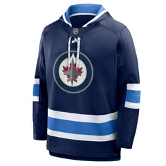 Winnipeg Jets Fanatics Prime Time Fleece Hoodie Navy