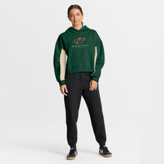 Minnesota Wild Fanatics Women's Back Check Boxy Hoodie Green