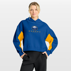 Buffalo Sabres Fanatics Women's Back Check Boxy Hoodie Royal