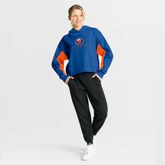 New York Islanders Fanatics Women's Back Check Boxy Hoodie Royal