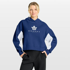 Toronto Maple Leafs Fanatics Women's Back Check Boxy Hoodie Blue
