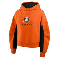 Anaheim Ducks Fanatics Women's Back Check Boxy Hoodie Orange