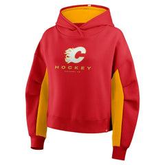 Calgary Flames Fanatics Women's Back Check Boxy Hoodie Red