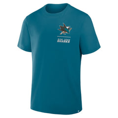San Jose Sharks Fanatics Crash The Net Legacy T-Shirt Teal
