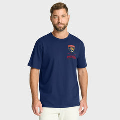 Florida Panthers Fanatics Crash The Net Legacy T-Shirt Navy