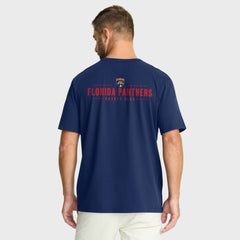 Florida Panthers Fanatics Crash The Net Legacy T-Shirt Navy