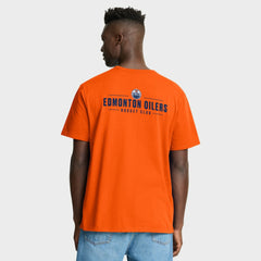 Edmonton Oilers Fanatics Crash The Net Legacy T-Shirt Orange
