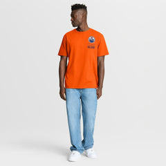 Edmonton Oilers Fanatics Crash The Net Legacy T-Shirt Orange