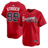 Spencer Strider Atlanta Braves Alternate Limited Player Jersey - Red | Nike