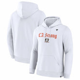 Anaheim Ducks Fanatics Unisex LA Strong Premium Fleece Pullover Hoodie White