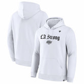 Los Angeles Kings Fanatics Unisex LA Strong Premium Fleece Pullover Hoodie White