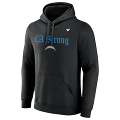 Los Angeles Chargers Unisex LA Strong Fleece Pullover Hoodie - Black discount