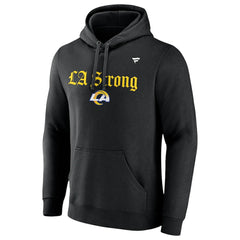 Los Angeles Rams Unisex LA Strong Fleece Pullover Hoodie - Black on sale