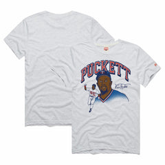 Kirby Puckett Minnesota Twins Homage Graphic Player Tri-Blend T-Shirt - Ash