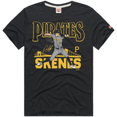 Paul Skenes Pittsburgh Pirates Homage Graphic Player Tri-Blend T-Shirt - Charcoal