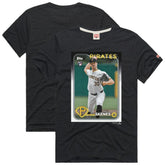 Paul Skenes Pittsburgh Pirates Homage 2024 Topps Baseball Card Player Tri-Blend T-Shirt - Charcoal