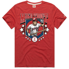 Mike Trout Los Angeles Angels Homage Graphic Player T-Shirt - Red