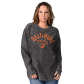 Baltimore Orioles G-III 4Her by Carl Banks Women's Comfy Cord Pullover Sweatshirt - Black