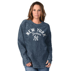 New York Yankees G-III 4Her by Carl Banks Women's Comfy Cord Pullover Sweatshirt - Navy