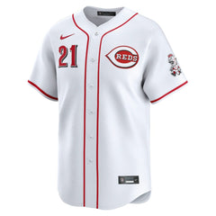 Hunter Greene Cincinnati Reds Home Limited Player Jersey - White | Nike