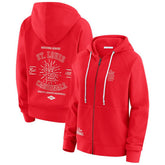 St. Louis Cardinals WEAR by Erin Andrews Women's Vintage Full-Zip Raglan Hoodie - Red
