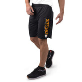 Pittsburgh Steelers MSX by Michael Strahan Mesh Shorts - Black outlet