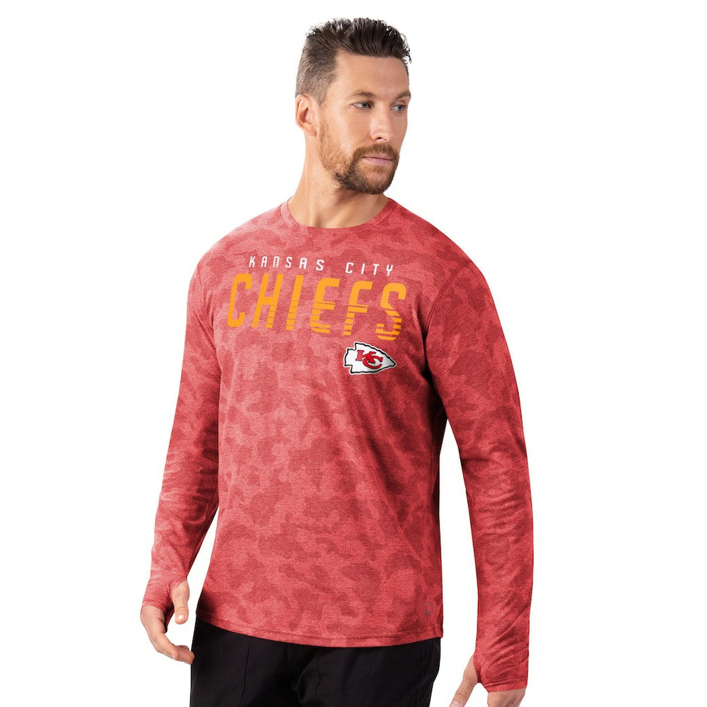 Kansas City Chiefs MSX by Michael Strahan Performance Camo Long Sleeve T-Shirt - Red discount