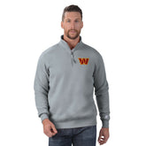 Washington Commanders Starter Classic Quarter-Zip Pullover Sweatshirt - Gray discount