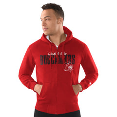 Tampa Bay Buccaneers Starter Distressed Classic Full-Zip Hoodie - Red outlet