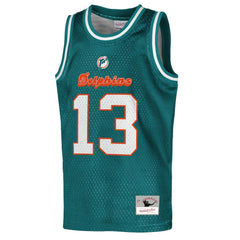 Dan Marino Miami Dolphins Youth Retired Player NFL Basketball Fashion Jersey - Aqua cheap