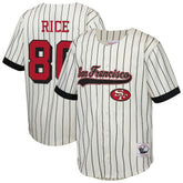 Jerry Rice San Francisco 49ers Youth Retired Player Name & Number Baseball Jersey - Cream outlet