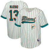 Dan Marino Miami Dolphins Youth Retired Player Name & Number Baseball Jersey - Cream sale