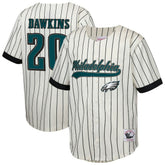 Brian Dawkins Philadelphia Eagles Youth Retired Player Name & Number Baseball Jersey - Cream outlet