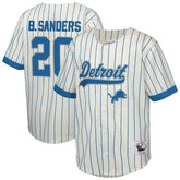 Barry Sanders Detroit Lions Youth Retired Player Name & Number Baseball Jersey - Cream cheap